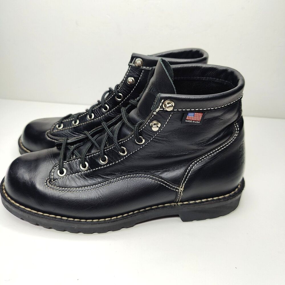 Danner Bull Run 105 Black Mountain Boots Size 10 EE Made In USA Vibram